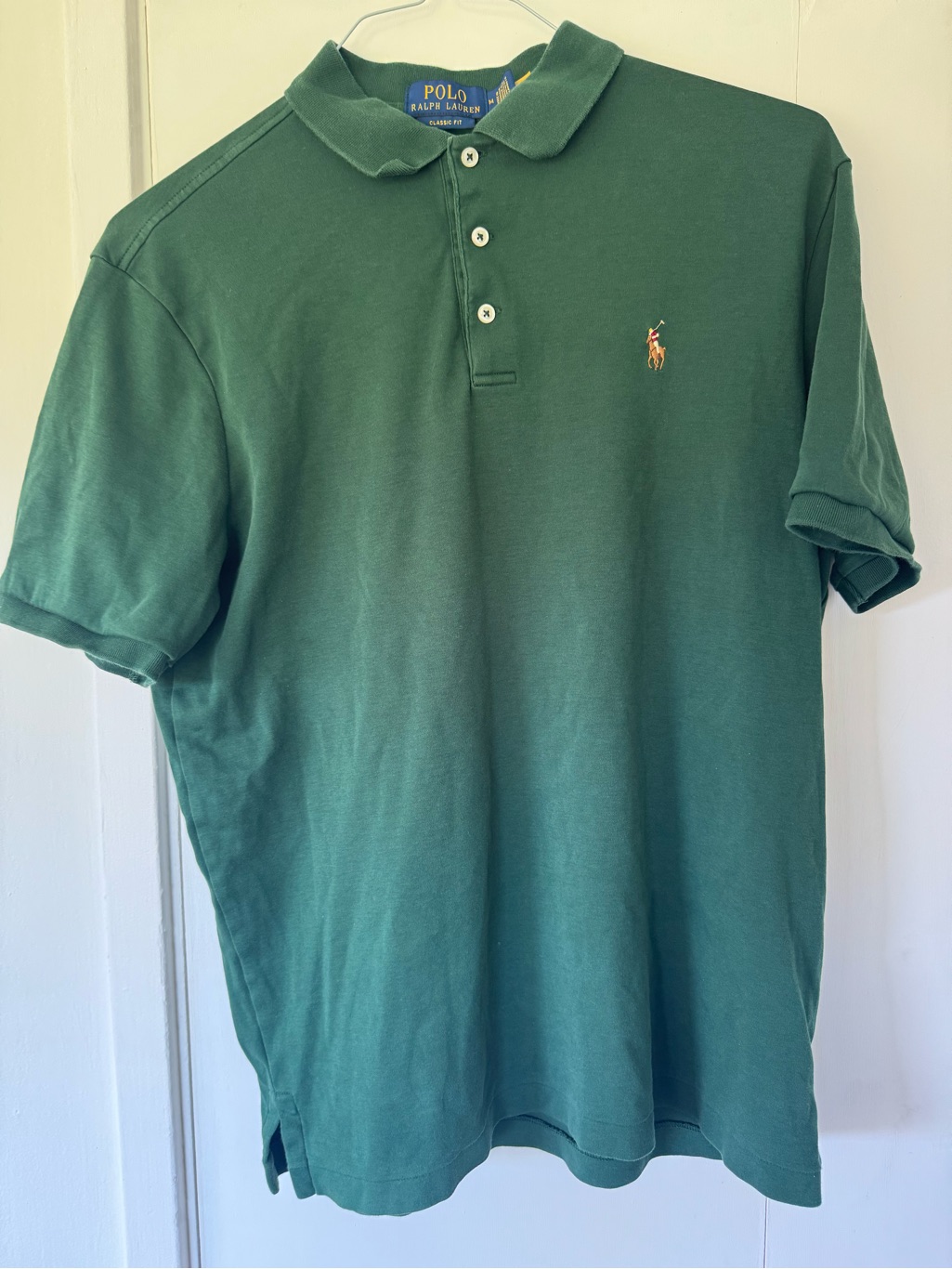 Ralph Lauren Green Short-Sleeve Polo With Embroidered Pony